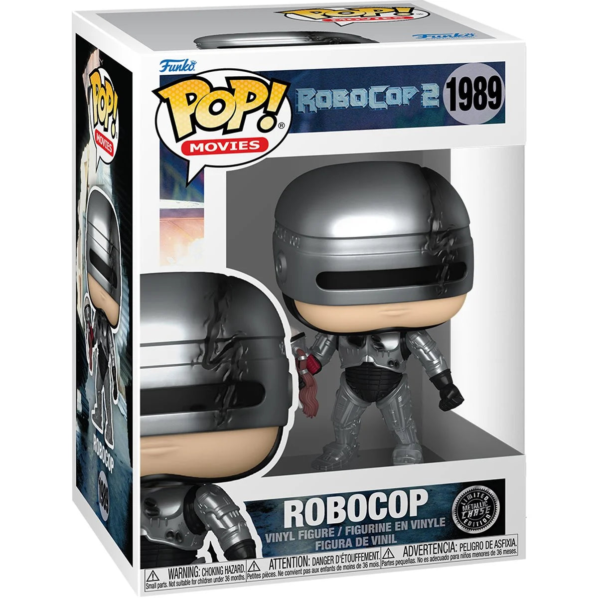 Image of RoboCop 2 Metallic Funko Pop! Vinyl Figure #1989 CHASE