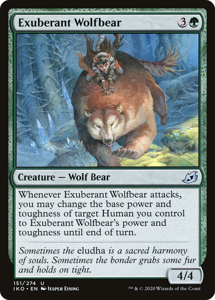 Image of Exuberant Wolfbear (IKO-151) - Ikoria: Lair of Behemoths Foil