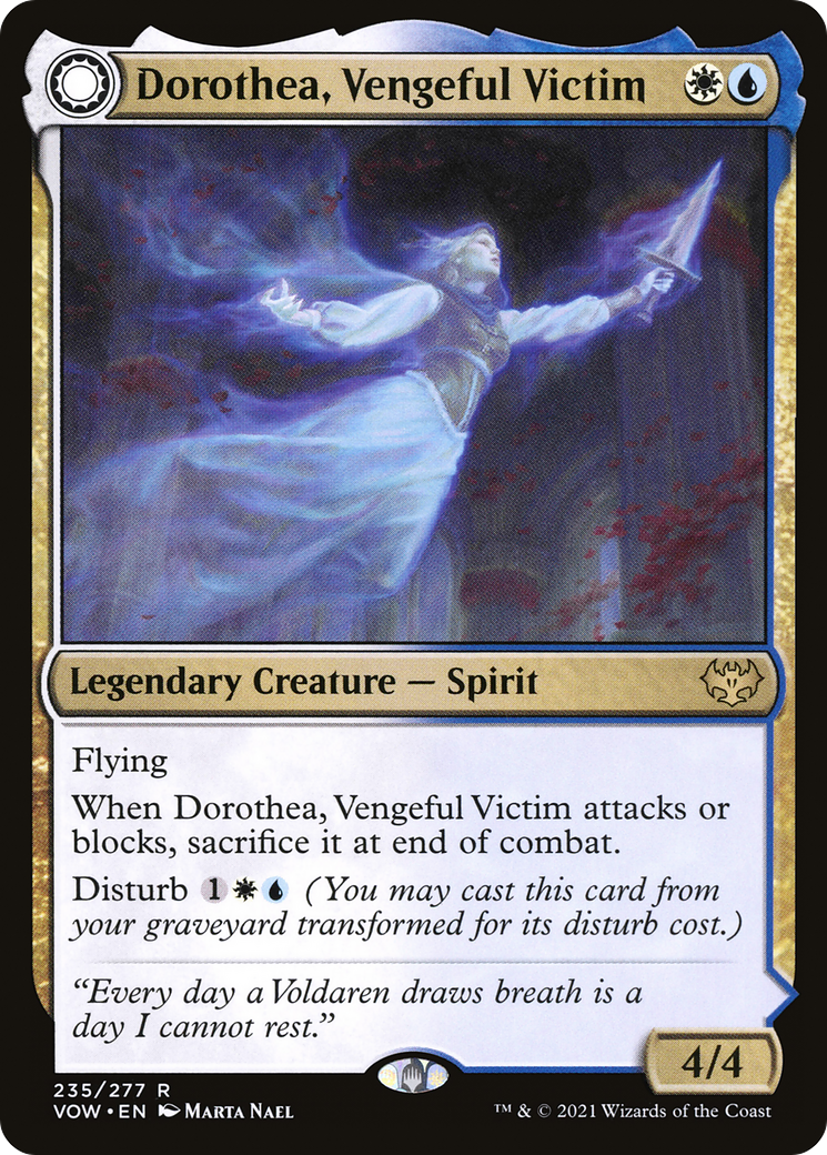 Image of Dorothea, Vengeful Victim (VOW-235) - Innistrad: Crimson Vow: (Double Faced Transform)