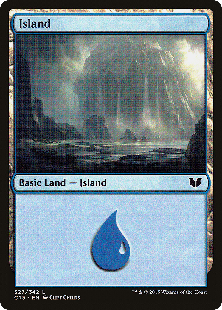 Image of Island (327) (C15-327) - Commander 2015