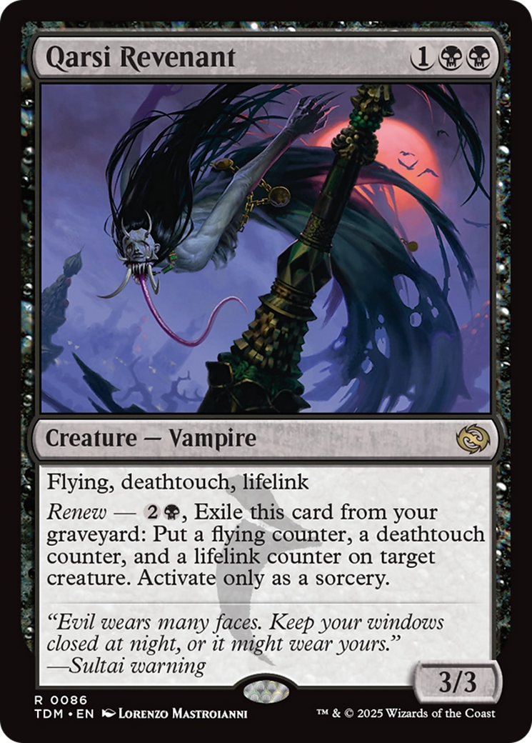 Image of Qarsi Revenant (TDM-086) - Tarkir: Dragonstorm Foil