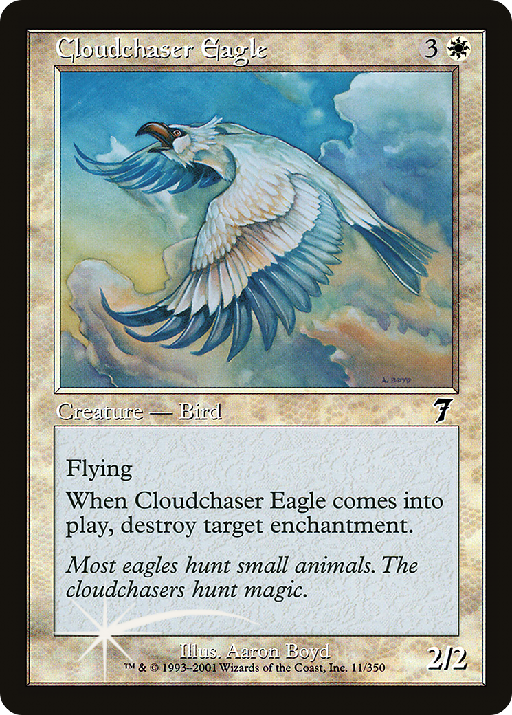 Image of Cloudchaser Eagle (7ED-011) - 7th Edition Foil