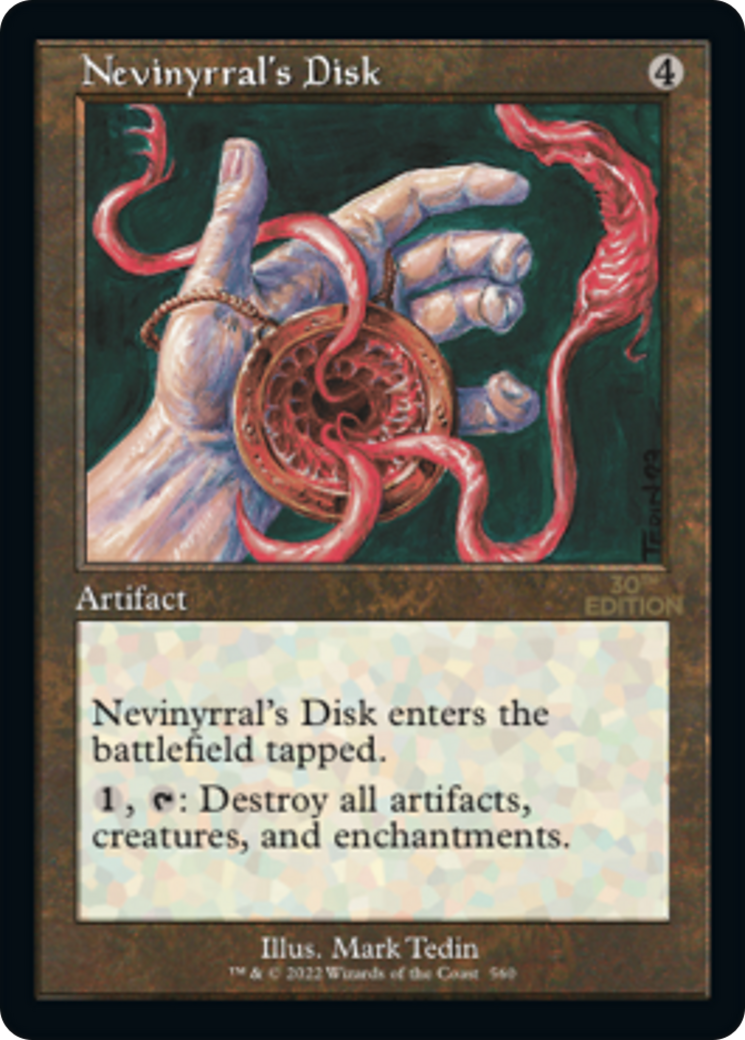 Image of Nevinyrral's Disk (Retro Frame) (30A-560) - 30th Anniversary Edition