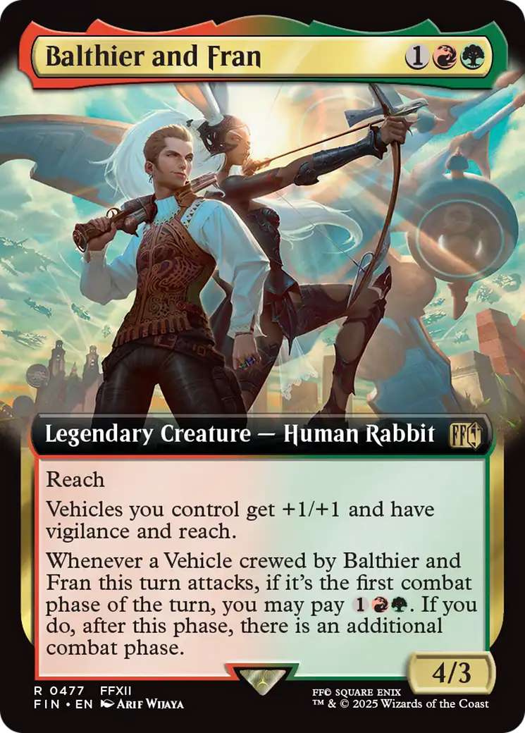 Image of Balthier and Fran (Extended Art) (FIN-477) - FINAL FANTASY: (Extended Art) Foil