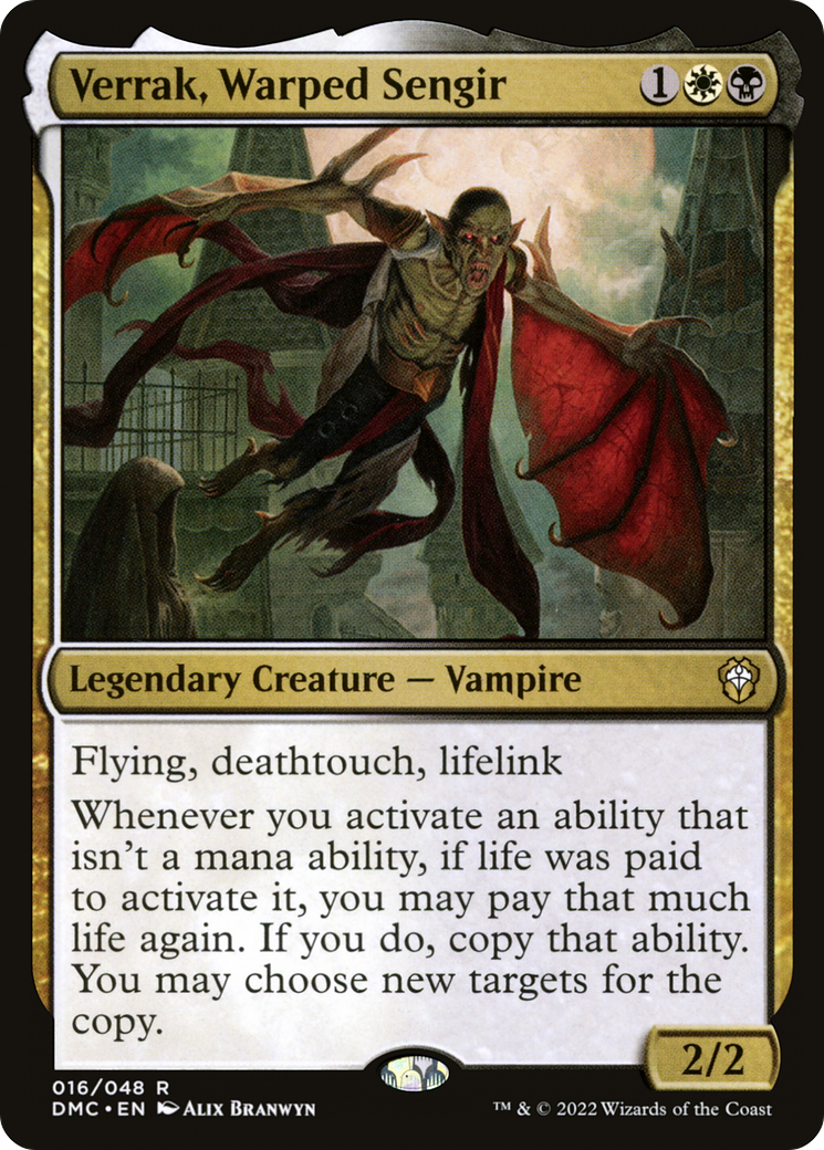 Image of Verrak, Warped Sengir (DMC-016) - Dominaria United Commander