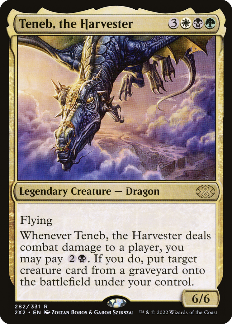 Image of Teneb, the Harvester (2X2-282) - Double Masters 2022 Foil