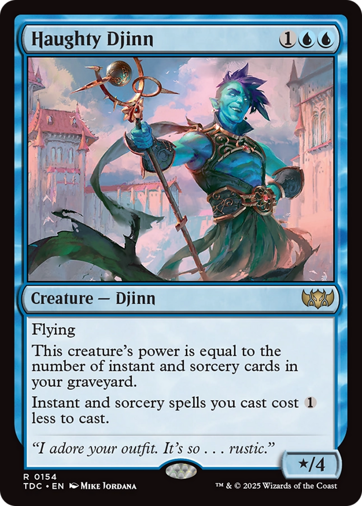 Image of Haughty Djinn (TDC-154) - Commander: Tarkir: Dragonstorm