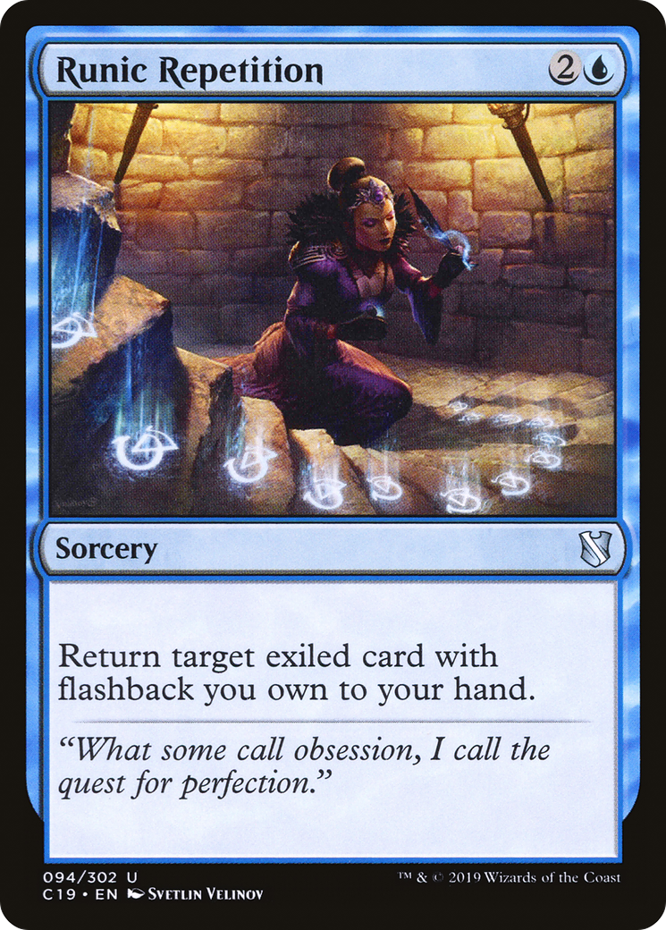 Image of Runic Repetition (C19-094) - Commander 2019