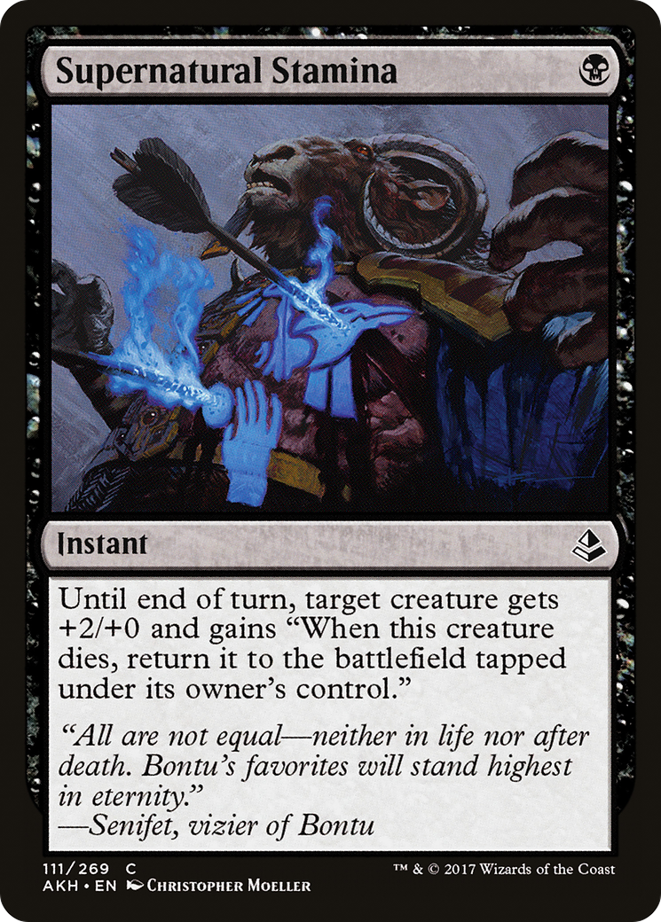 Image of Supernatural Stamina (AKH-111) - Amonkhet Foil