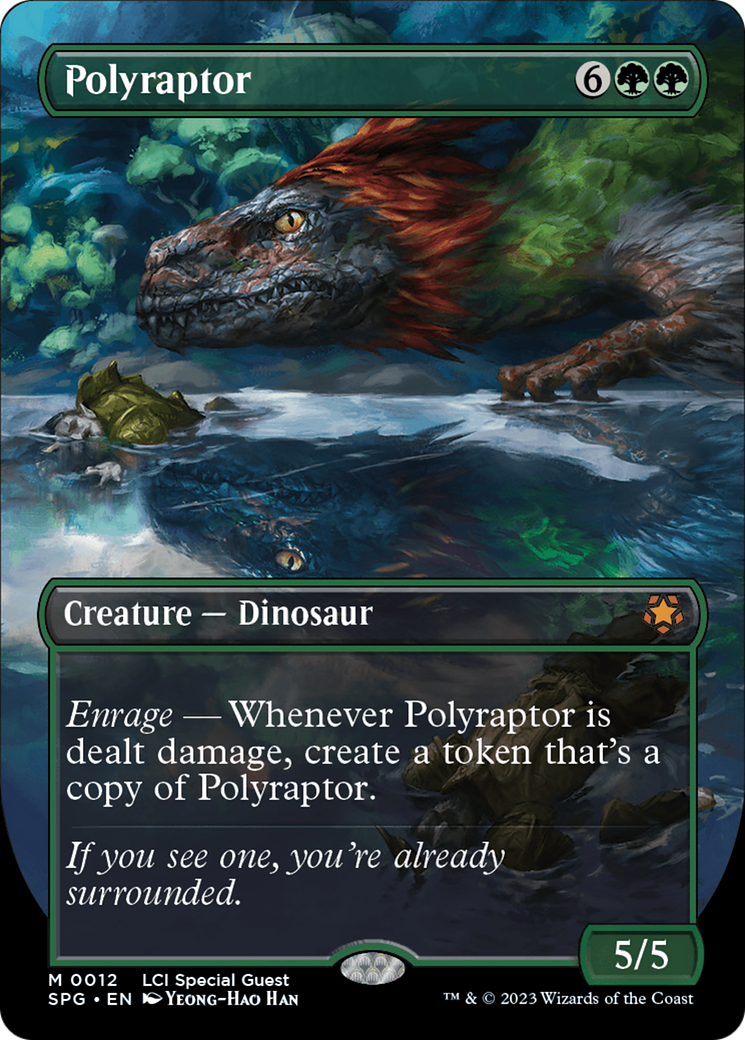 Image of Polyraptor (Borderless) (SPG-012) - Special Guests (Borderless) Foil
