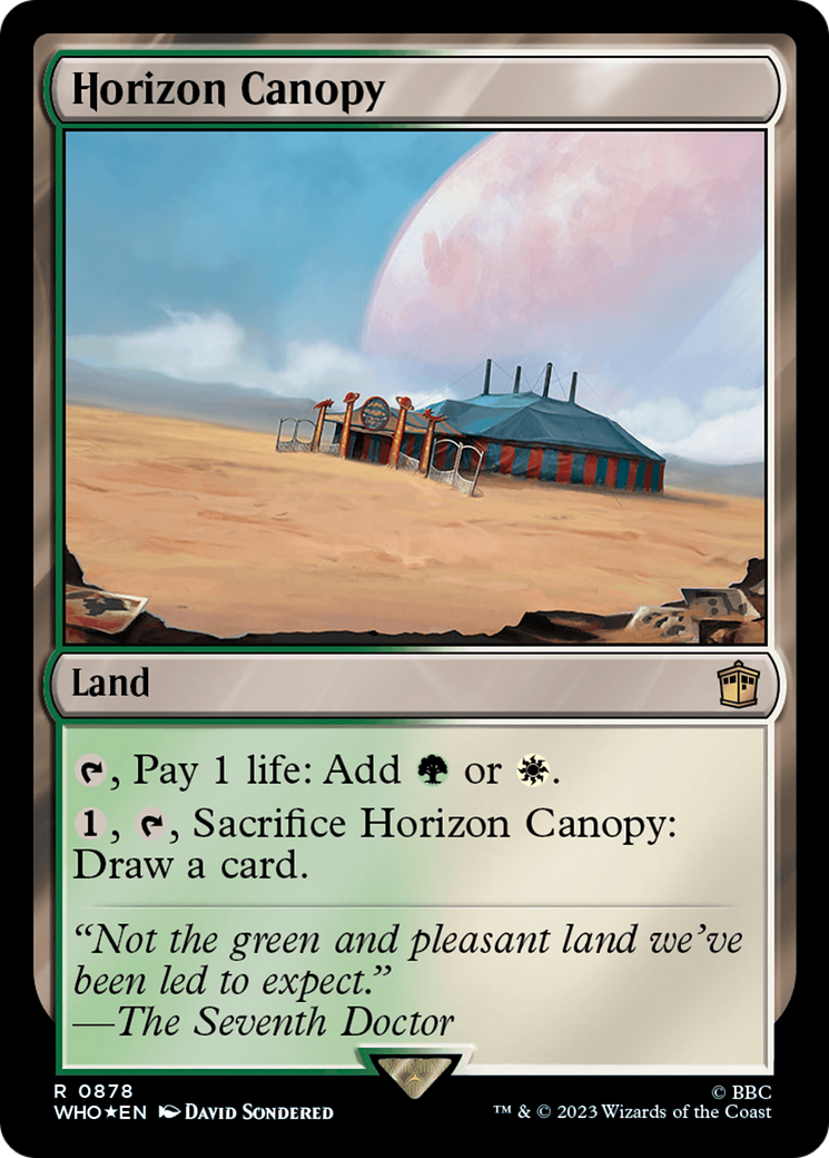 Image of Horizon Canopy (Surge Foil) (WHO-878) - Doctor Who Foil