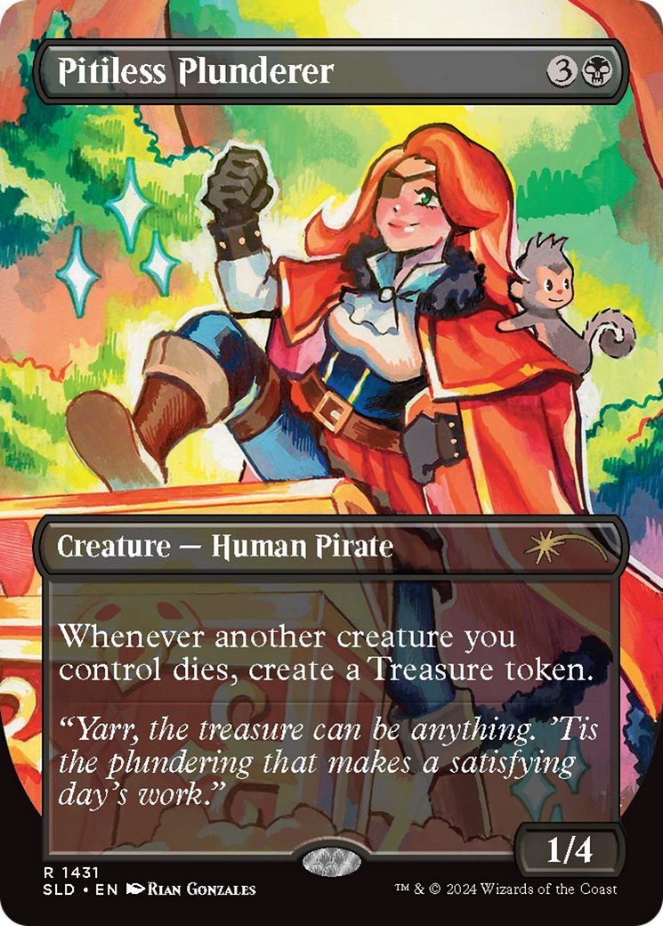 Image of Pitiless Plunderer (SLD-1431) - Secret Lair Drop (Borderless) Foil