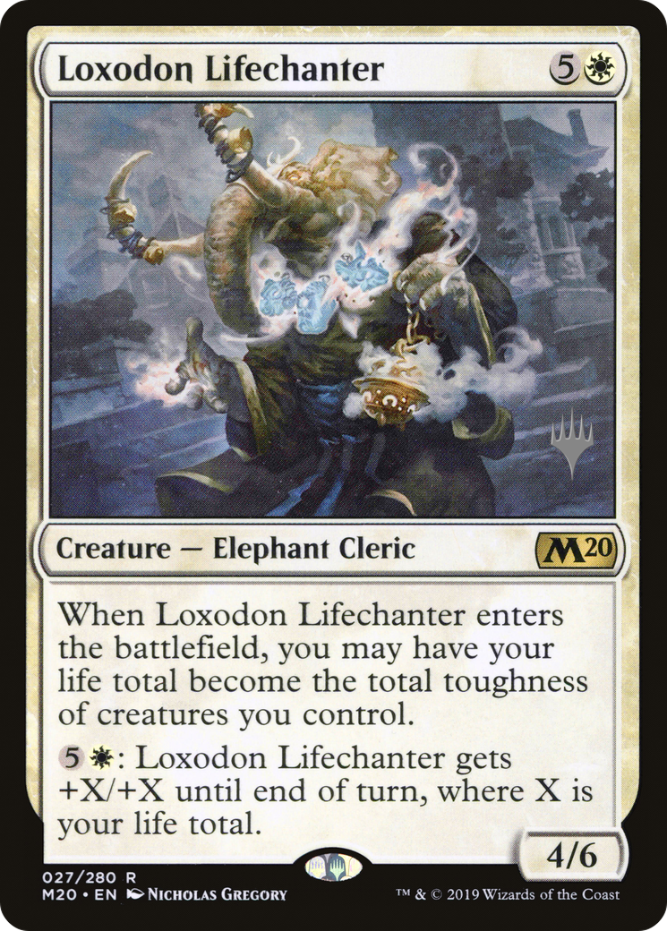 Image of Loxodon Lifechanter (PPM20-27P) - Core Set 2020 Promos Foil