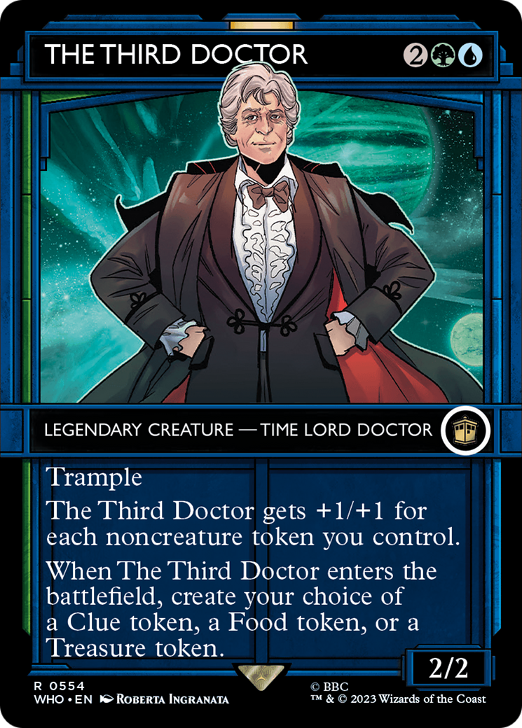 Image of The Third Doctor (Showcase) (WHO-554) - Doctor Who: (Showcase) (Borderless)
