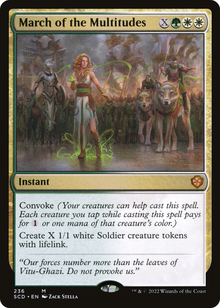 Image of March of the Multitudes (SCD-236) - Starter Commander Decks
