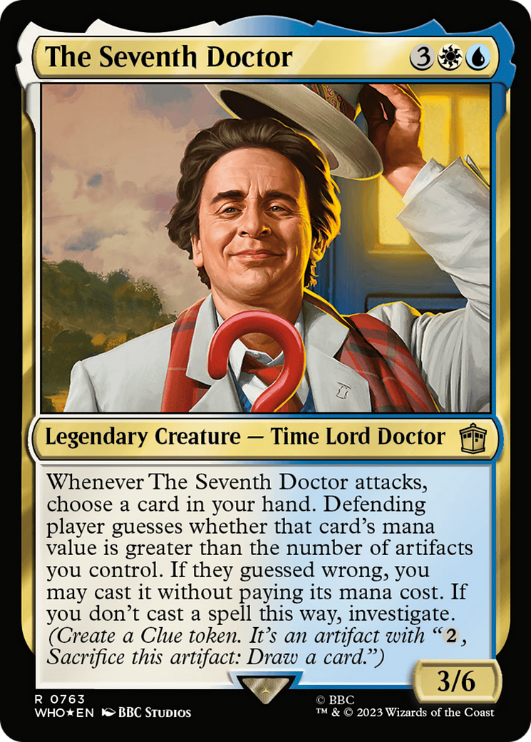 Image of The Seventh Doctor (Surge Foil) (WHO-763) - Doctor Who Foil
