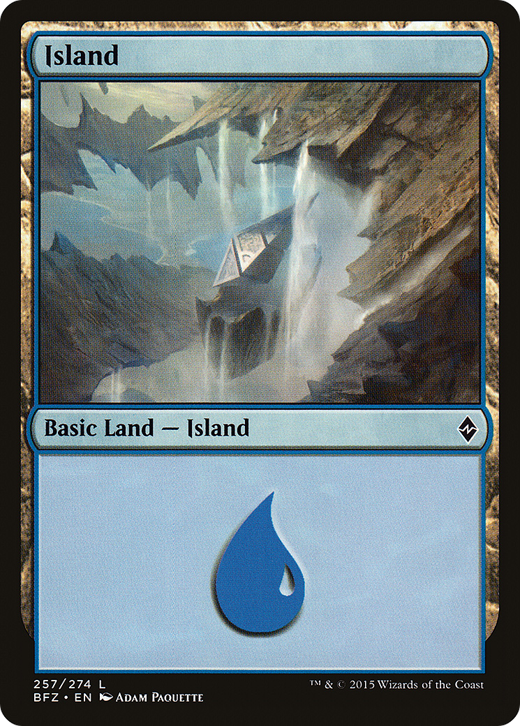 Image of Island (257) (BFZ-257A) - Battle for Zendikar