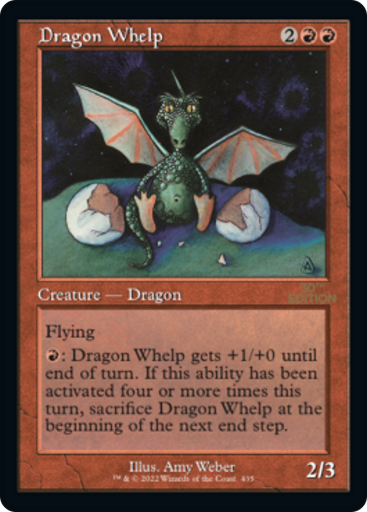 Image of Dragon Whelp (Retro Frame) (30A-435) - 30th Anniversary Edition