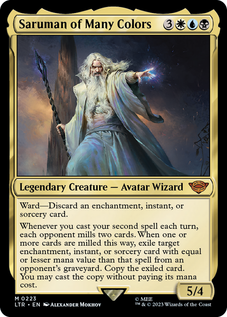 Image of Saruman of Many Colors (LTR-223) - The Lord of the Rings: Tales of Middle-earth Foil