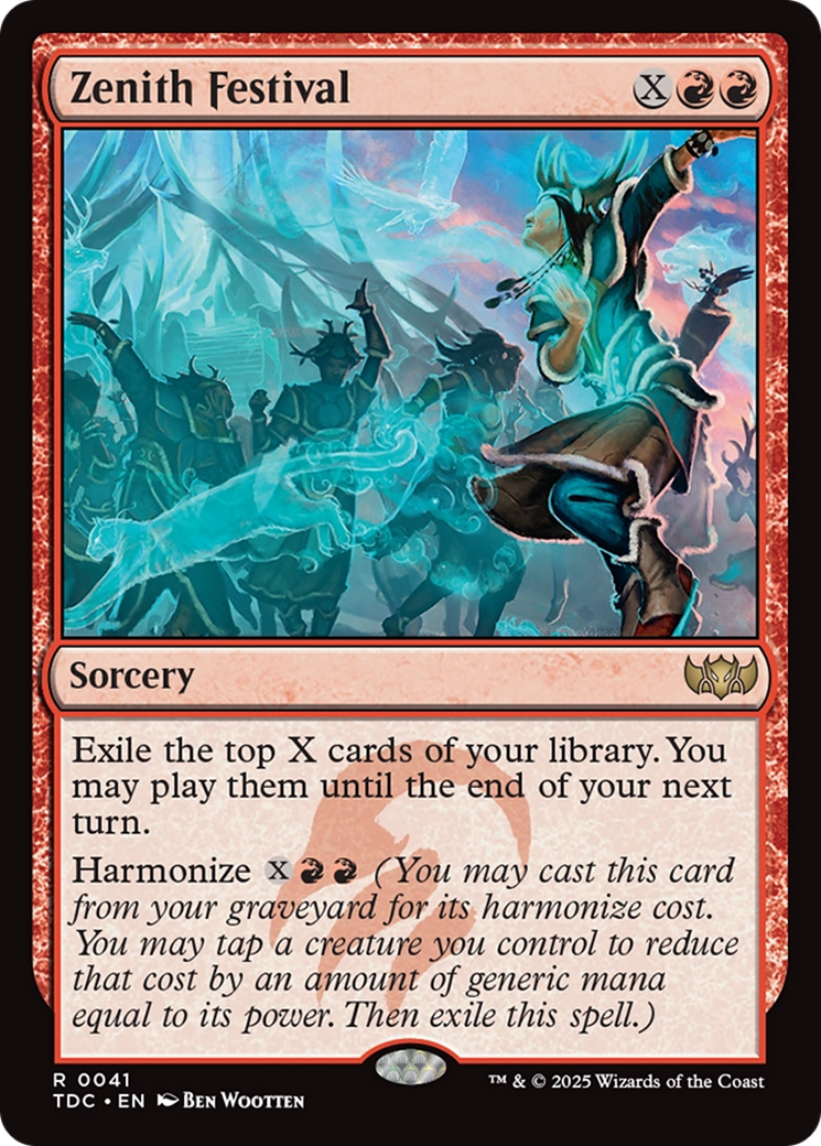 Image of Zenith Festival (TDC-041) - Commander: Tarkir: Dragonstorm