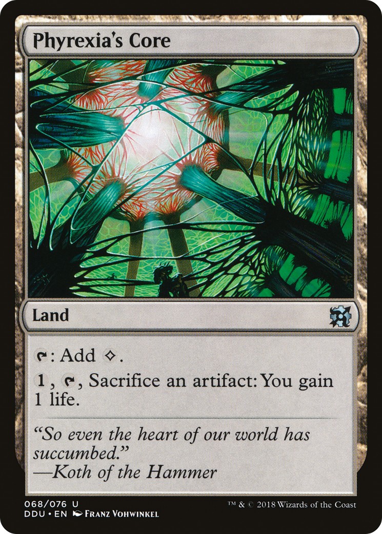 Image of Phyrexia's Core (DDU-068) - Duel Decks: Elves vs. Inventors
