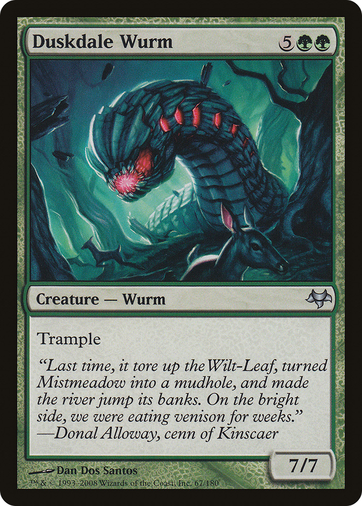 Image of Duskdale Wurm (EVE-067) - Eventide Foil