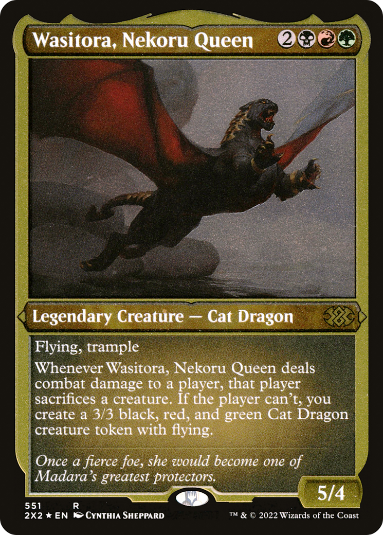 Image of Wasitora, Nekoru Queen (2X2-551) - Double Masters 2022 Foil