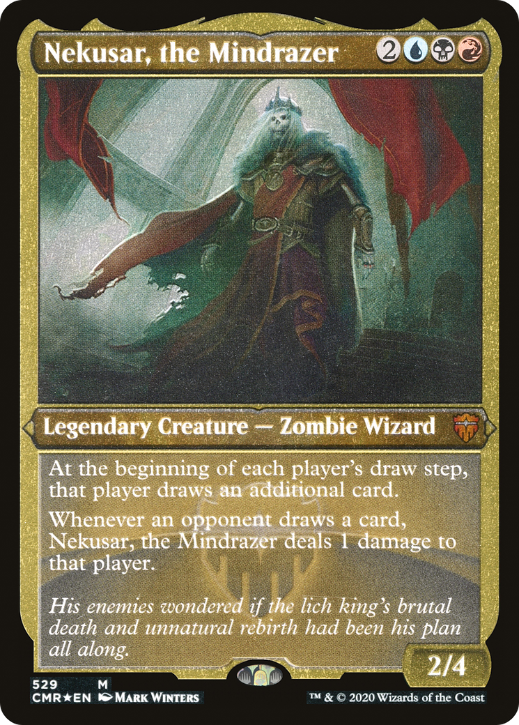 Image of Nekusar, the Mindrazer (Foil Etched) (CMR-529) - Commander Legends Foil