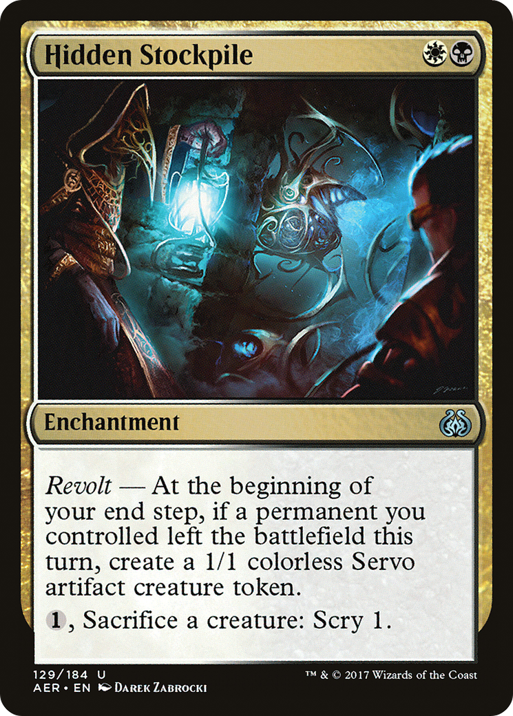 Image of Hidden Stockpile (AER-129) - Aether Revolt Foil