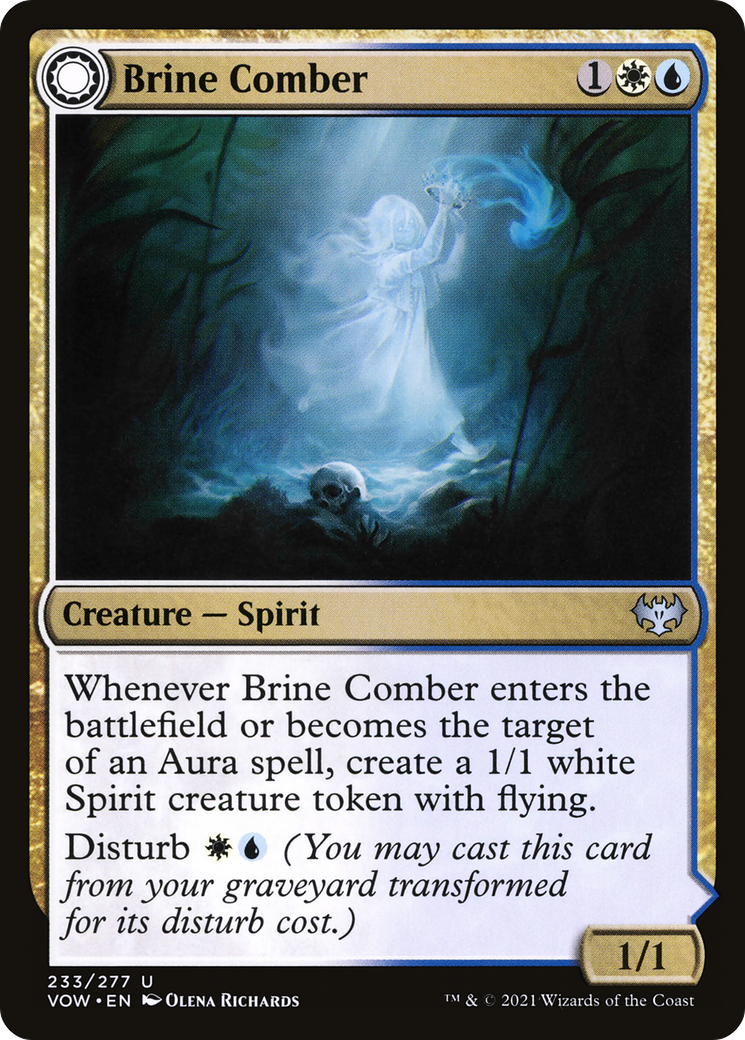 Image of Brine Comber (VOW-233) - Innistrad: Crimson Vow: (Double Faced Transform) Foil