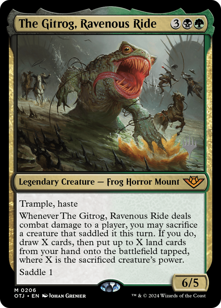 Image of The Gitrog, Ravenous Ride (PPOTJ-206) - Outlaws of Thunder Junction Promos Foil