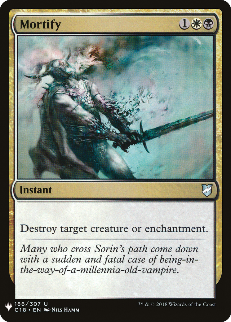 Image of Mortify (C18) (LIST-186) - The List