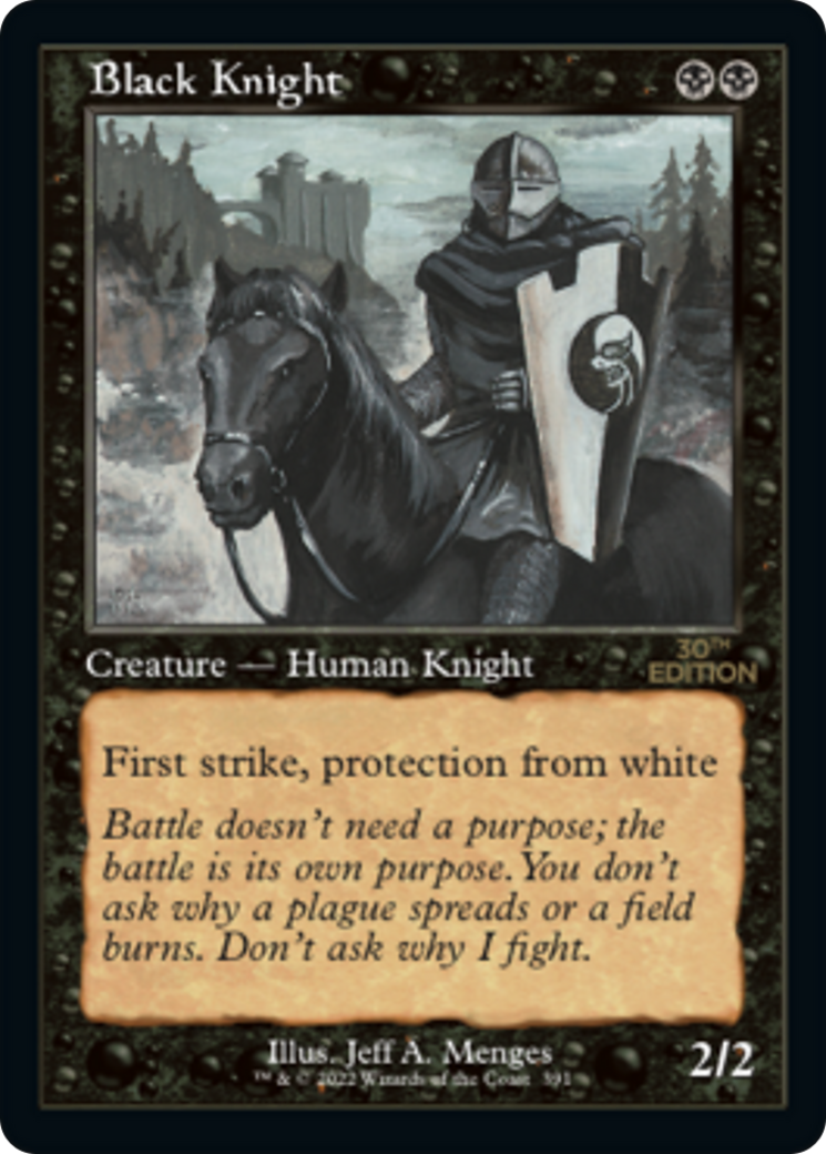 Image of Black Knight (Retro Frame) (30A-391) - 30th Anniversary Edition