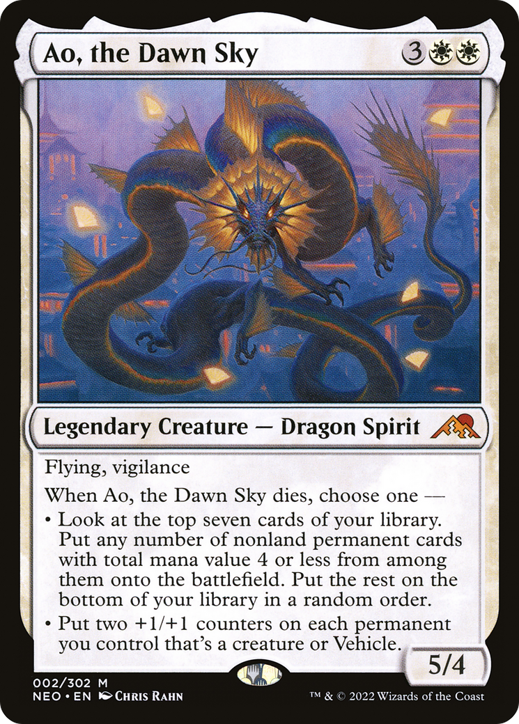 Image of Ao, the Dawn Sky (NEO-002) - Kamigawa: Neon Dynasty