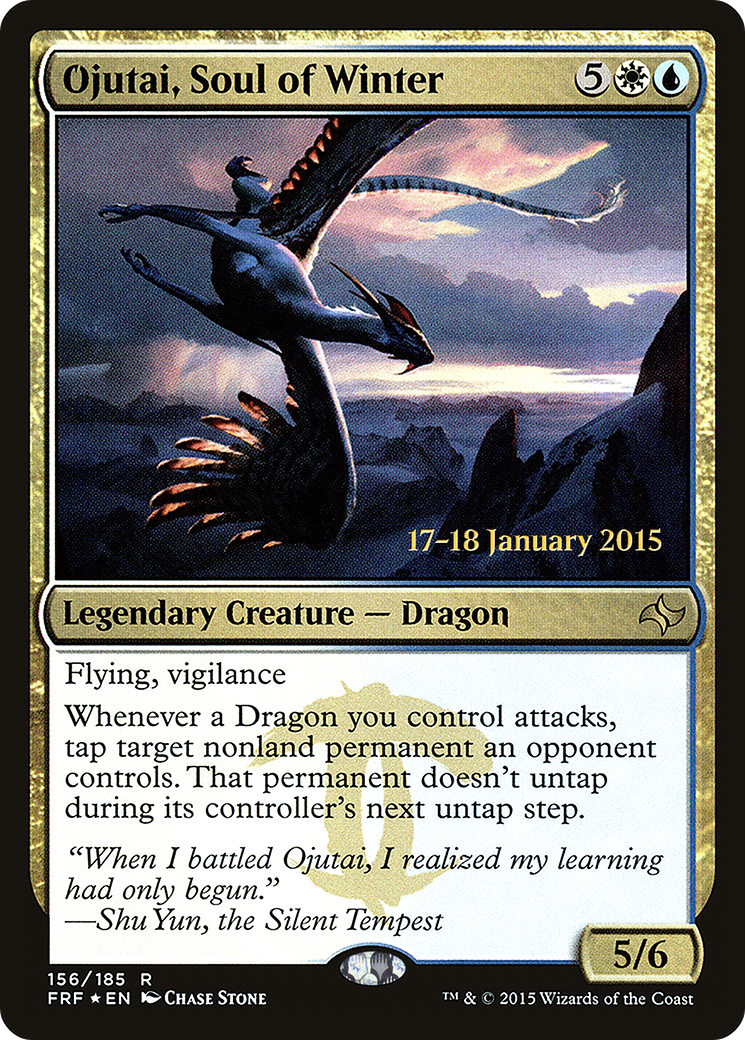 Image of Ojutai, Soul of Winter (PRE-156) - Fate Reforged Promos Foil
