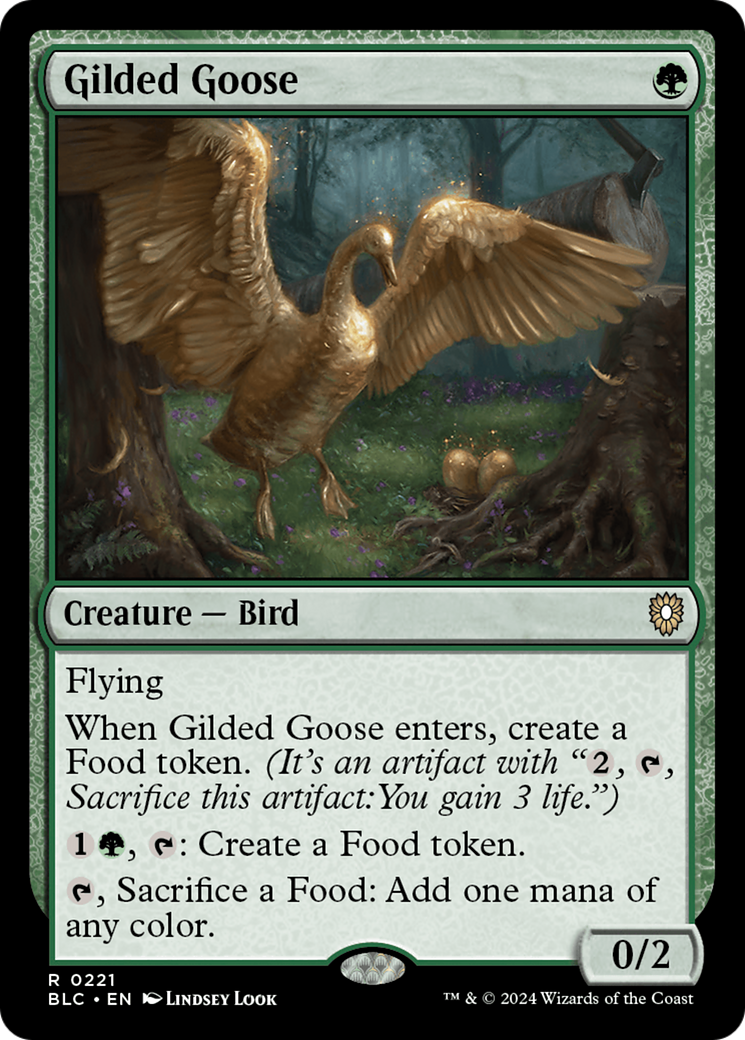 Image of Gilded Goose (BLC-221) - Bloomburrow Commander