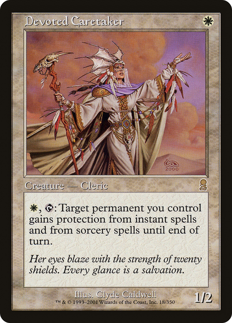 Image of Devoted Caretaker (ODY-018) - Odyssey Foil