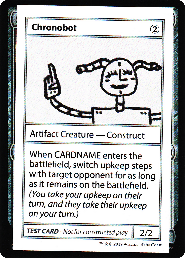 Image of Chronobot (No PW Symbol) (CMB1-) - Mystery Booster Playtest Cards 2021