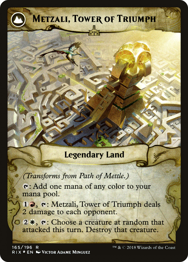 Image of Path of Mettle (PRE-165S) - Rivals of Ixalan Promos: (compasslanddfc) Foil