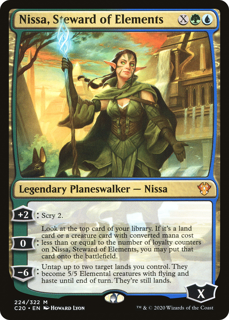 Image of Nissa, Steward of Elements (C20-224) - Commander 2020