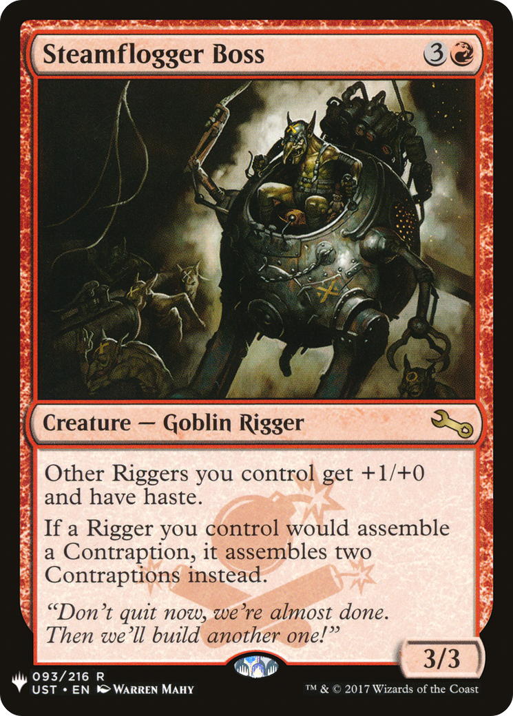 Image of Steamflogger Boss (LIST-093/216) - The List