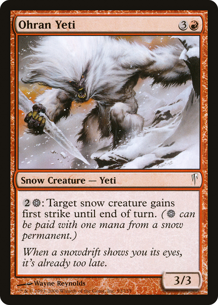 Image of Ohran Yeti (CSP-093) - Coldsnap Foil