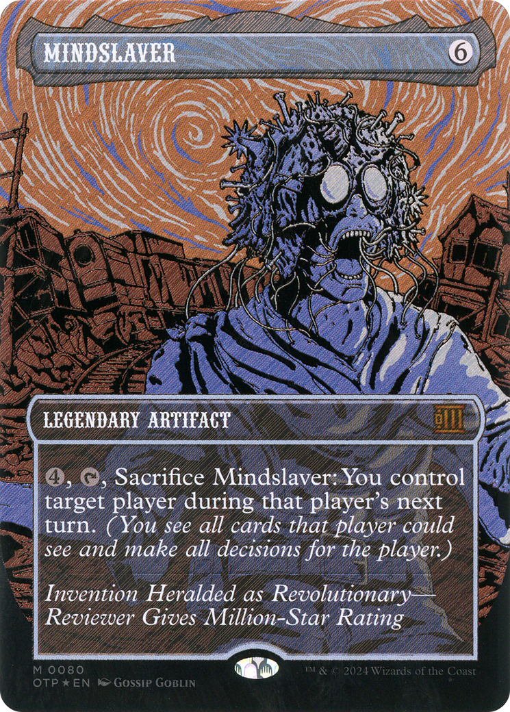 Image of Mindslaver (Textured Foil) (OTP-080) - Breaking News (Borderless) Foil