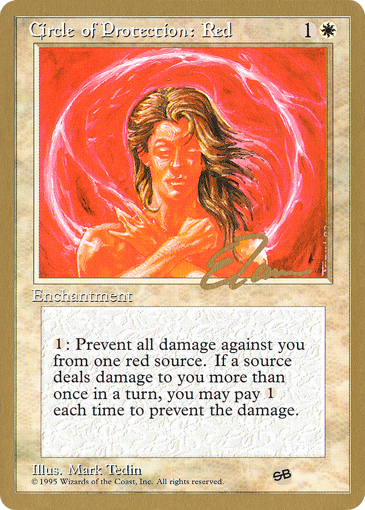 Image of Circle of Protection: Red - 1996 Eric Tam (4ED) (SB) (WCD-) - Pro Tour Collector Set