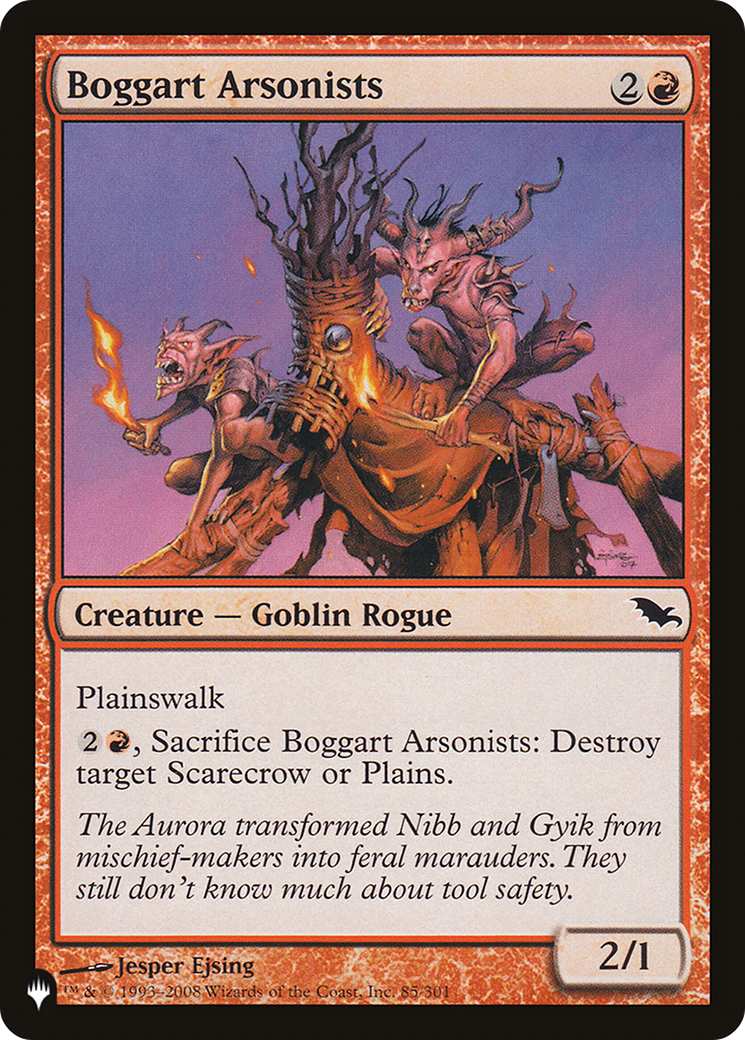 Image of Boggart Arsonists (LIST-85/301) - The List