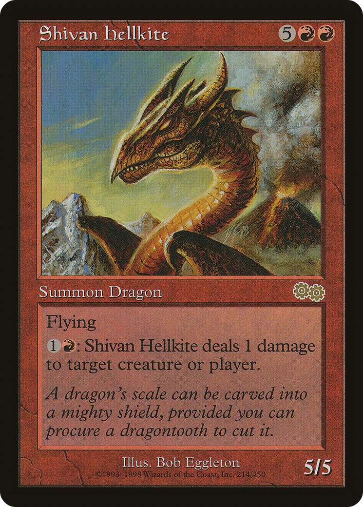 Image of Shivan Hellkite (USG-214) - Urza's Saga