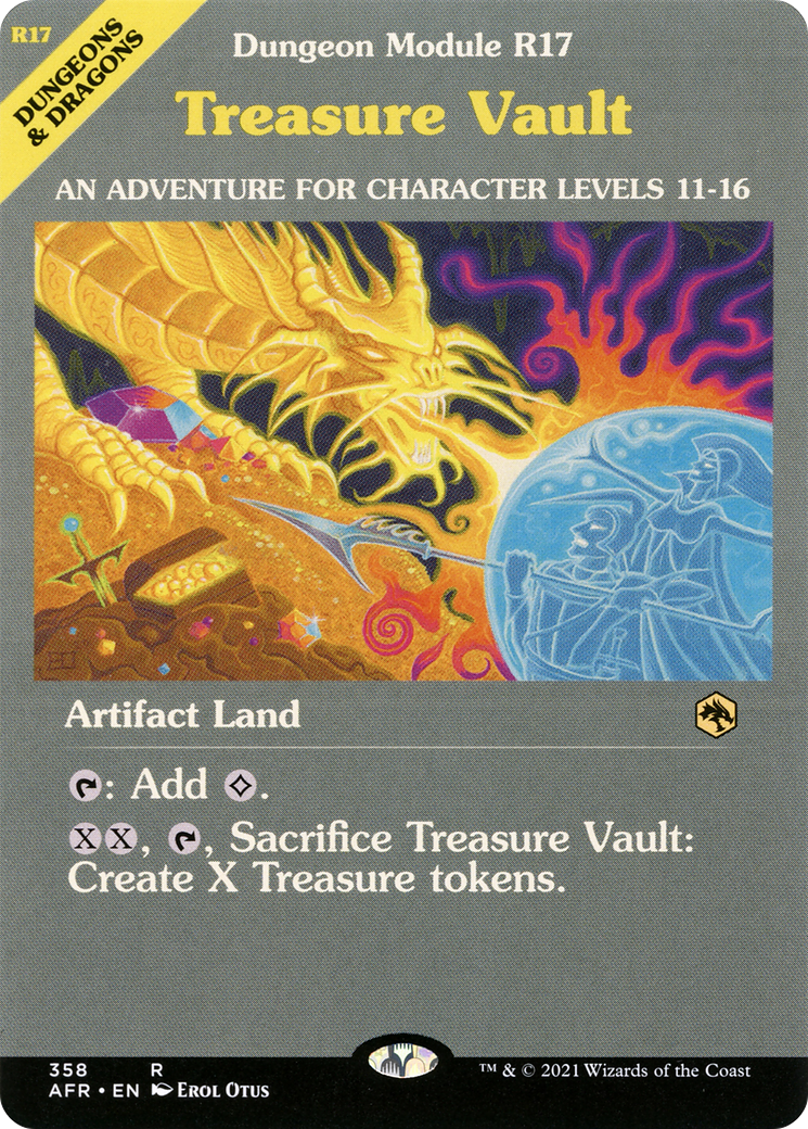 Image of Treasure Vault (Dungeon Module) (AFR-358) - Adventures in the Forgotten Realms: (Showcase) Foil