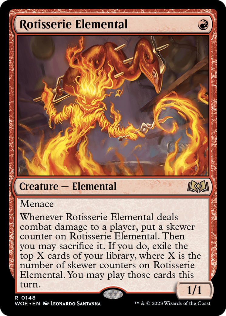 Image of Rotisserie Elemental (WOE-148) - Wilds of Eldraine