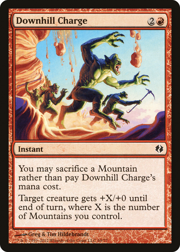 Image of Downhill Charge (DDI-069) - Duel Decks: Venser vs. Koth