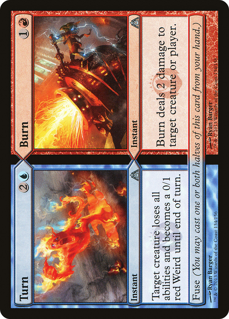 Image of Turn // Burn (DGM-134) - Dragon's Maze Foil